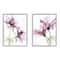 Stupell Industries Purple Flower Bloom Gray Framed Wall Art Set